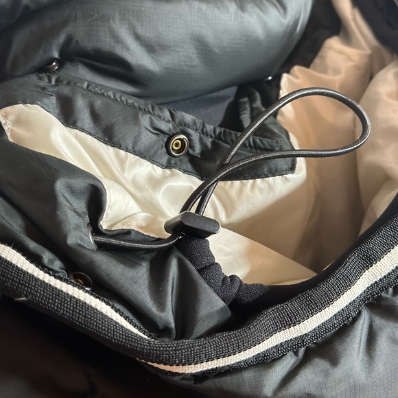 G-STAR RAW Black Hooded Down Puffer Bomber Jacket Coat Size Small - Picture 3 of 8